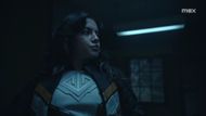 Hawkgirl's Uniform with the "JL" chest emblem | Image Source: Max YouTube Channel